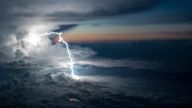 Landscape (Lightning Above the Clouds)